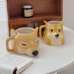 Mugs Chaigou Mug Funny Ceramic Water Cup Cartoon Coffee High-capacity Birthday Gift Cute Personality