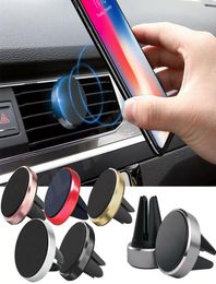 Mini Magnetic Car Mount Holder Air Vent Cell Phone Holders Universal for iPhone Samsung Huawei Android Smartphones8157544