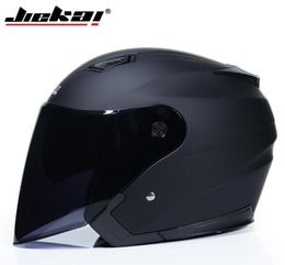 Motorcycle Helmets Helmet Open Face Capacete Para Motocicleta Cascos Moto Racing Vintage With Dual Lens JK5161029347