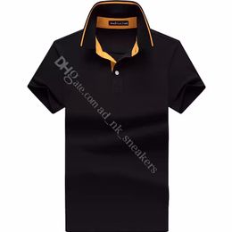 High-end brand POLO shirt men's short sleeve T-shirt summer cotton lapel loose large size men's T-shirt trend BAOLUO