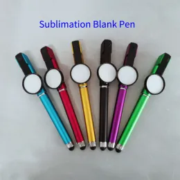 Pens 10/20/30/60pcs Sublimation Print Blank Ballpoint Pen Custom Logo Image Printed Sublimation Pen Office Supplies Advertising Pen