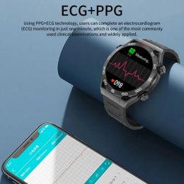 New NFC Compass GPS Smart Watch Men HD AMOLED Screen Heart Rate Bluetooth Call Bracelet Waterproof ECG+PPG SmartWatch For Huawei