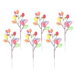 Decorative Flowers Easter Cuttings Egg Decors Bouquet Garland Po Props Garden Home Decoration Adornment