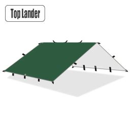 Shelters 4x3m 19 Hanging Points Survival Tent Tarp Ultralight Sun Shelter Sunshade Outdoor Canopy Camping Tourist Awning Waterproof