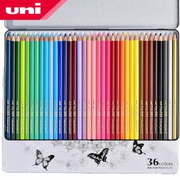 Pencils UNI Limited Edition 36 Color Oily Colored Pencil Set 888 Metal Boxed Painting Fill Color Lead High Saturation Not Easy To Break