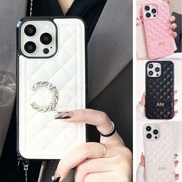 Luxury Phone Case for iPhone 15 14 Pro Max Soft Leather, Designer iPhone Case 15 14 13 Pro for Women Men Good Grip Shockproof Slim Anti-drop Cover