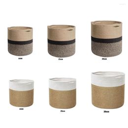 Vases Wide Application Woven Storage Baskets For Home Office And Garden Balcony Not Deformable Flower Pots