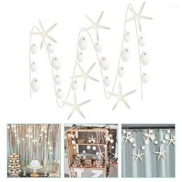 Party Decoration Starfish Shell Pull Flag Childrens Room Decor Sea Theme Banner Children's