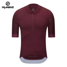 YKYWBIKE Cycling Quick Dry Summer Short Sleeve MTB Maillot Bike Shirt Downhill Top Tees Mountain Bicycle Clothing 240403