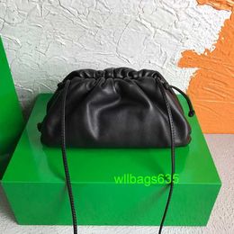 Pouch Cloth Bags BottegvVenet Trusted Luxury Bag Leather 2024 New Genuine Leather Womens Bag Single Shoulder Crossbody Dumpling Bag Handhel have logo HBHO1G