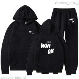 white foxx hoodie white Mens Hoodies Sweatshirts Designer Tracksuit Sets Two 2 Piece Women Mens Clothing Set Sporty Long Sleeved Pullover Hooded 848