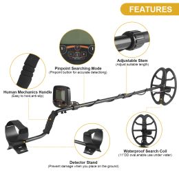 Tanxunzhe TC-600 Metal Detector Professional Underground Depth Gold Detector Treasure 19.2KHZ High Frequency Pinpoint Detecting