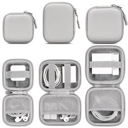 Storage Bags Portable Mini Hard Shell Digital Gadgets Bag Earphone Charger Case Data Cable U Disk Organizer Zipper