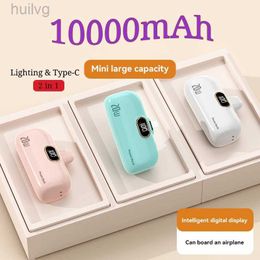 Cell Phone Power Banks 10000mAh Wireless Power Bank Mini Capsule Fast Charging Mobile Power Supply Emergency External Battery For Type-c iPhone 2443