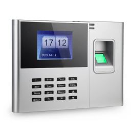 Recording N308 Fingerprint Password Attendance Machine Employee Checkingin Recorder 2.8 inch TFT LCD Screen DC 5V Time Attendance Clock