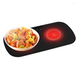 Decorative Figurines 220V Electric Food Warming Tray Long Lasting Plates Fast Heating Warmer Smart Plate