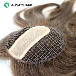 Toppers TP27 High Quality Integration Fish Net Hair Pieces Woman Toupee Silk Top Topper Chinese Cuticle Remy Human Hair