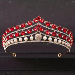 Hair Clips Baroque Crystal Tiaras And Crowns Rhinestone Prom Princess Diadem Crown Bridal Wedding Accessories Jewellery Tiara Gift
