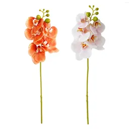 Decorative Flowers Artificial Orchid Stem Plant Decorations Flower Arrangement