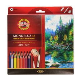 Pencils Kohinoor Mondeluz Aquarell Drawing Set. 24 36 48 72 Colored Pencils WaterColor Pencils For Write Drawing Art Supplies