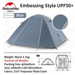 Shelters Naturehike 2023 New P Series 24 Person Camping Tent 210T Polyester Hiking Outdoor Travel Beach Tent Portable Family Tent UPF50+