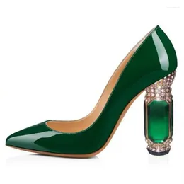 Dress Shoes Minan Ser Sexy Women's Shoes. About 10.5cm High Heel. Pointed Toe Pumps. Crystal Diamond For Fashion Show