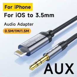 For Lightning Cat To 3 5 MM Jack AUX Adapter iOS Audio Music Cable For iPhone 14 13 12 Pro Max plus iPad Apple 3.5mm Headphone