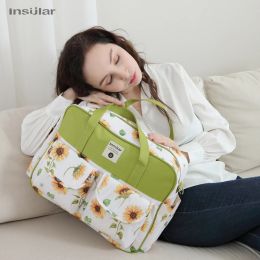 Mamãe insular Bolsa de fraldas de grande capacidade Bolsa de carrinho de fraldas fraldas à prova d'água fraldas de maternidade Maternidade Bolsa Baby Nappy Viagem Sacos de troca