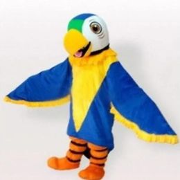 High Quality Blue parrot Mascot Costumes high quality Cartoon Character Outfit Suit Carnival Adults Size Halloween Christmas Party Carnival Party