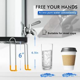Tools Detachable Water Filter Stand 9.5 x 6 Inch Stainless Steel Countertop Stand for Gravity Fed Water Filter Bucket Water Dispenser