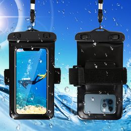 Arm Band Waterproof Phone Bag For iPhone 13 12 11 Pro Max Samsung S22 Plus Xiaomi 12 11 Swimming Surfing Beach Water Proof Pouch