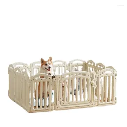 Cat Carriers Small And Medium-sized Dog Cage Villas Creative Houses Large Space With Fences For Dogs