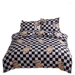 Bedding Sets Bed Linen Duvet Cover Sheet Pillowcase Set Polyester Geometric Soft Comforter For Kids Adult