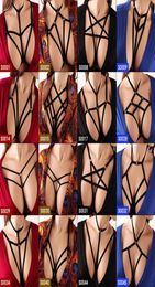 Harness Bra Women Strappy Sexy Crop Top Elastic Lingerie Pentagram Body Cage Punk Gothic Adjust waist Belt Party Rave Clothing3465615