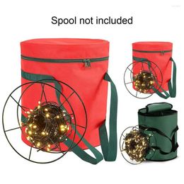 Storage Bags Dust-proof Christmas Lights Organizer Capacity Bag With Zipper Closure For Holiday