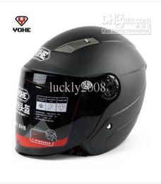 motorcycle matt black Half helmet Cool motocross YOHE 837R electric bicycle waterresistant safety helmet yh837 Half face Dot3747526