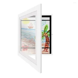 Frames Kids Artwork Picture Frame Front Opening Wall Display Storage For Schoolwork Home Or Office