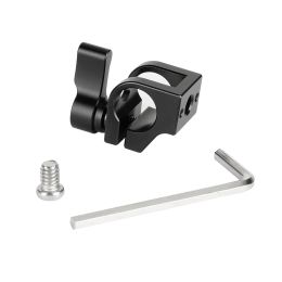 CAMVATE 15mm Single Rod Clamp With 1/4" threaded Screw For DSLR Camera / Monitor Cage Rig 15mm Rod Rail Support System