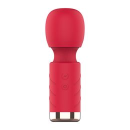 Sex toys rechargeable mini AV stick female masturbation massager vibrator waterproof silicone strong earthquake adult sex toys.