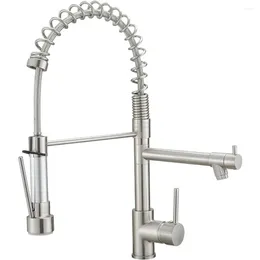 Kitchen Faucets Faucet Tap With Pull Down Sprayer Kichen Acceesories Sink Kit Water Wall Mixer Fixture Home Improvement