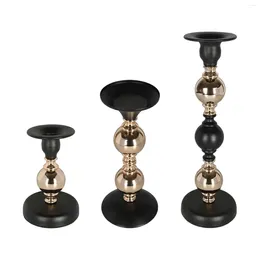 Candle Holders Metal Iron Taper Holder Table Centrepiece Decorative For Dinner