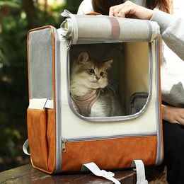 Cat Carriers Backpack Large Capacity Pet Easy To Go Out Breathable Shoulder Dog Supplies Carrier