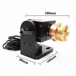 Ring Jewellery Rotary Axis for Fibre Laser Marking Machine 90 Degree Angle Adjust Copper Clamp Jig for Fibre Laser Gold Engraver