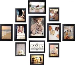 Frames Hamitor 12pcs Picture Acrylic Panel Po Set Vintage Wall Supplies Holder Family Class