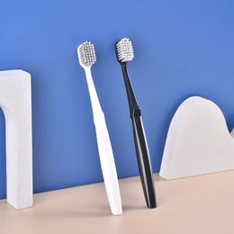 Imported spiral silk toothbrush black and white couples soft toothbrush single toothbrush chain cross-border explosions factory direct sales