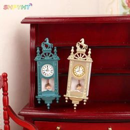 1:12 Dollhouse Miniature Wall Clock Play Doll House Miniaturas Home Decor Toy Pretend Play Furniture Toy Oyuncak Bebek Evleri