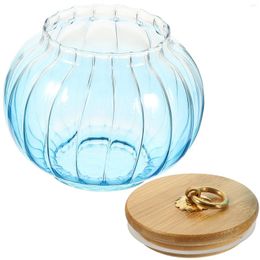 Storage Bottles Glass Jar Small Can Clear Food Honey Candy Lids Decorative Little Canister Bottle
