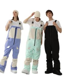 Poles New Onepiece Ski Pants Women Man Outdoor Sports Snowboard Suit Overalls Skiing Jumpsuit Wind Proof Waterproof Snowsuit Clothing