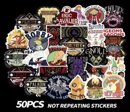 50 PCS Mixed Car Stickers Dragons small poster graffiti For Skateboard Laptop Fridge Helmet Pad Bicycle Bike Motorcycle PS4 Notebo4593962