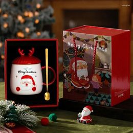 Mugs Christmas Cup Ceramic Gift Creative Mug Lovers Box Coffee